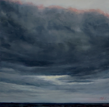 Evening Series, Spurs Ranch Road, Storm Line White by artist Marjorie Lindsay